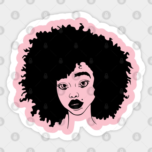 Natural Hair Black Woman, Black Girl, Black History Sticker by UrbanLifeApparel